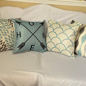 4 Piece Accent Pillow Case Covers